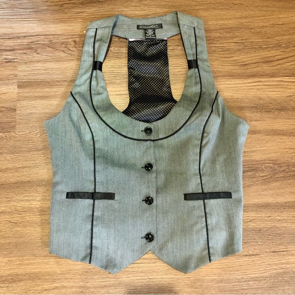 PINSTRIPE WAISTCOAT VEST - Picture 2 of 4